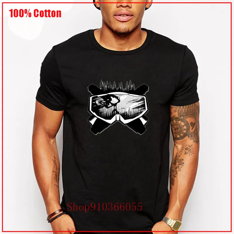 Горный велосипед езда на диких велосипедах эндуро bmx футболка открытом воздухе