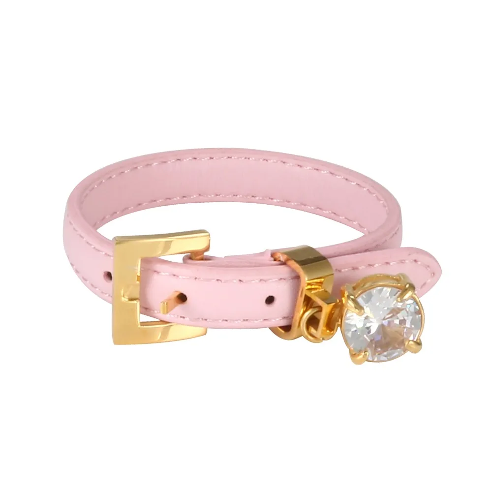 

CZ Crystal Adjustable Leather Bangle Bracelet for Woman Man Watch Belt Wristband Luxury Brand Female Male Sport Jewellery Gift