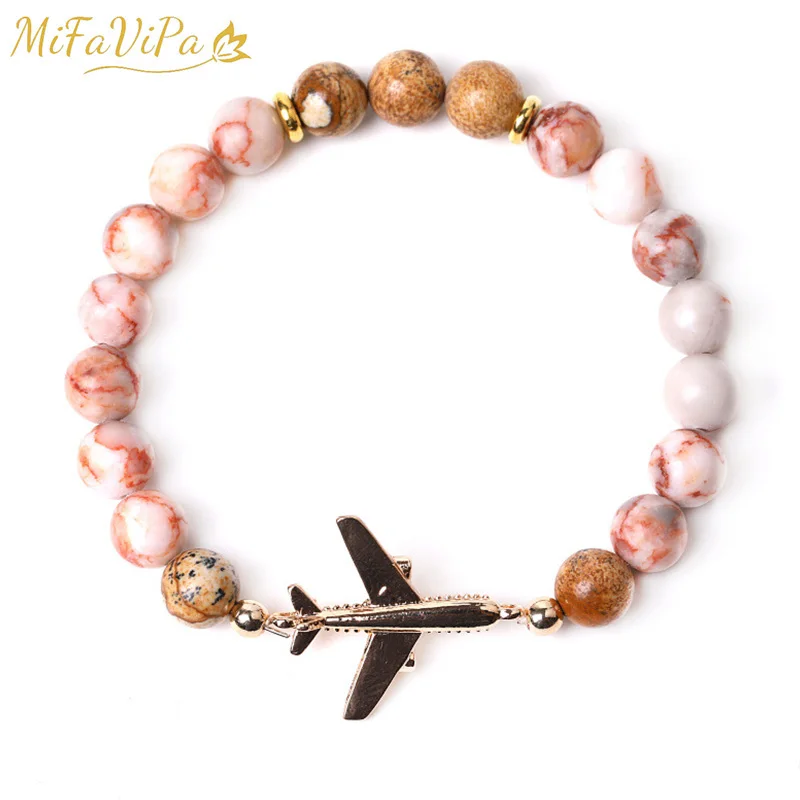 Браслеты женские и мужские из бисера браслеты-авиаторы с самолетом натурального