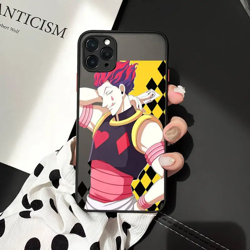 

Hisoka Anime Hunter X hunter Phone Cases matte transparent For iphone 7 8 11 12 plus mini x xs xr pro max luxury brand cover