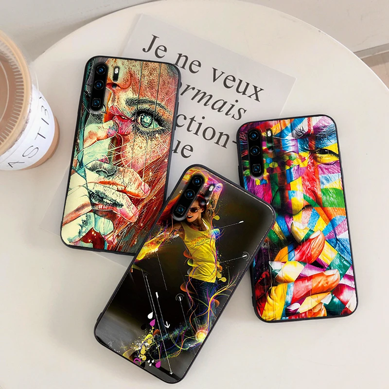 Чехлы для huawei P10 P20 2019 P8 P9 Mini P30 LITE P Smart Z 2018 Pro стильный художественный чехол