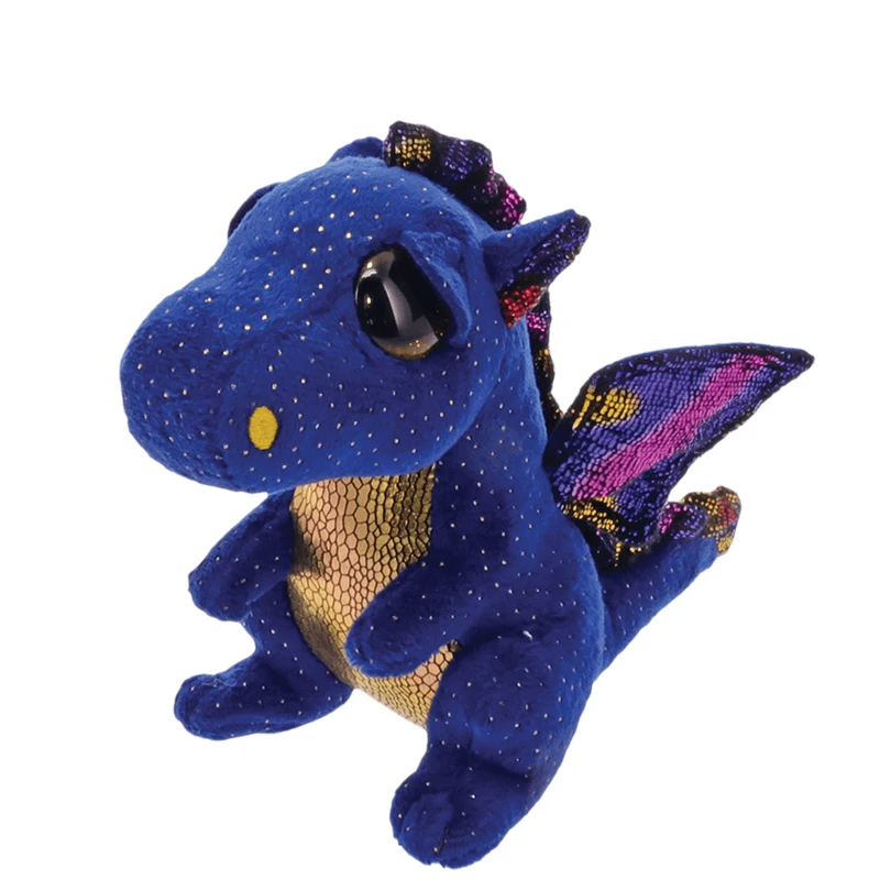 

15cm Ty Big Glitter Eyes Stuffed Peas Plush Soft Saffire The Dragon Plush Animal Toys Stuffed Doll Gift