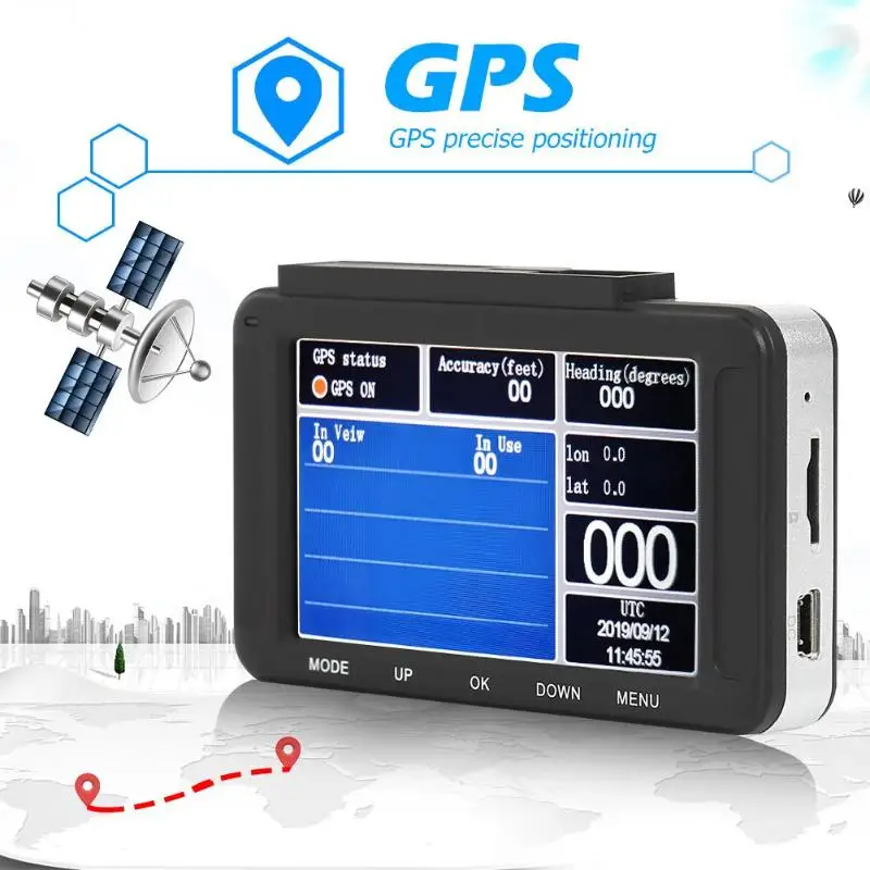 3-дюймовый видеорегистратор автомобиля 1080P HD для панели gps с гнездом чипа датчиком