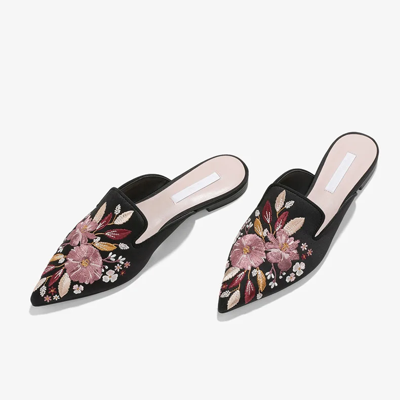 Новинка 2019 года модная классическая женская обувь с острым носком сандалии