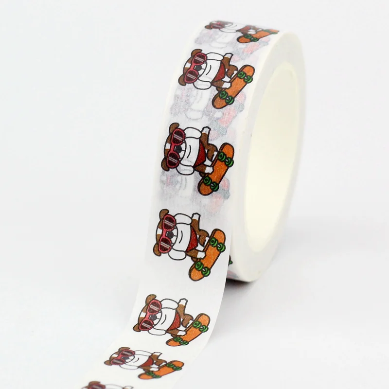 NEW 1PC 10M Decorative Cute Cats and Dogs Masking Paper Washi Tape Set for Scrapbooking Journaling Animal Stationery | Канцтовары для