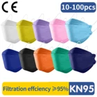 Маска одноразовая для лица Kn95, FFP2, сертификация Fp2 FPP2