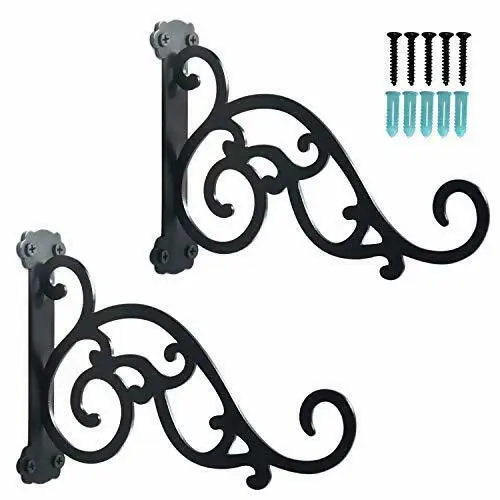 

8 Inch Wall Hook Hanging Plant Bracket, Outdoor Indoor 2 Pack-8 Inch