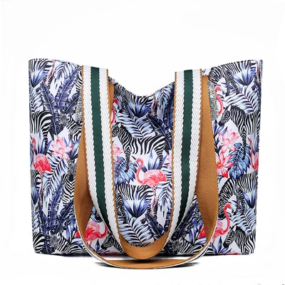 Сумки для женщин новинка 2020 сумка из нейлона Оксфорд с цветным принтом простая