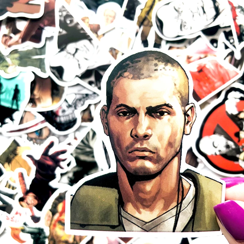 50 шт. Ходячие мертвецы стикер s аниме Pegatina на ноутбук холодильник телефон чемодан