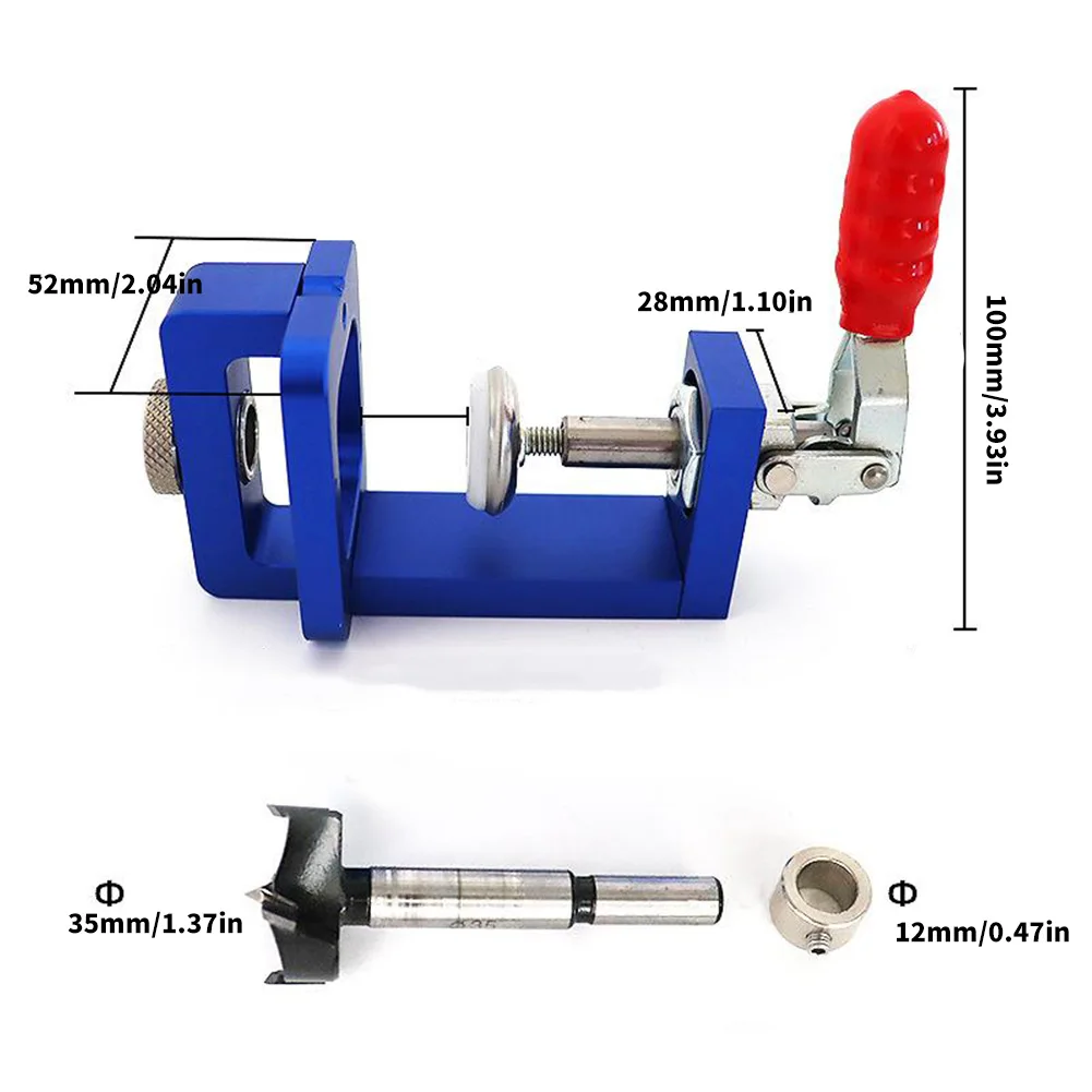 

35MM Hinge Drilling Puncher Woodworking Jig Hole Positioning Guide Finder Cabinet For Door Concealed Installation Household Tool