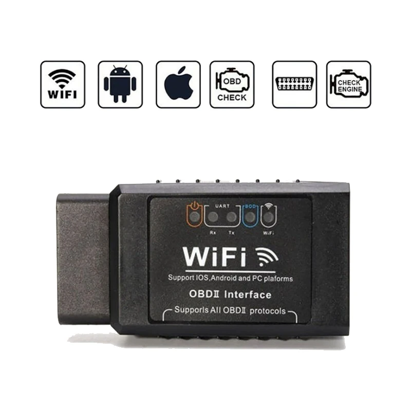 Считыватель кодов CAN BUS для двигателя OBD 2 ELM327 Volkswagen /VW CC/EOS /Golf / Jetta/Passat B5 B6 WIFI OBDII iOS