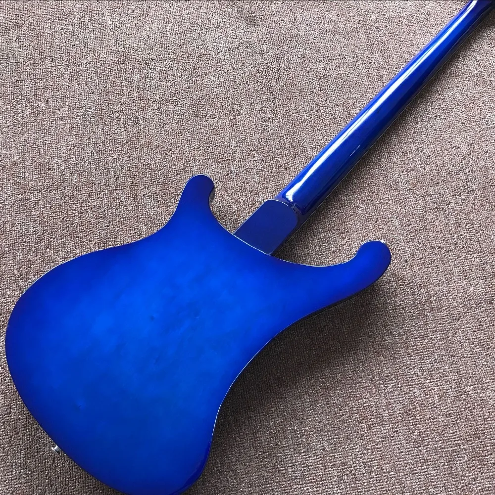 

new style, handwork 4 Strings Electric bass Guitar.Rosewood fingerboard,blue color guitarra. real photo
