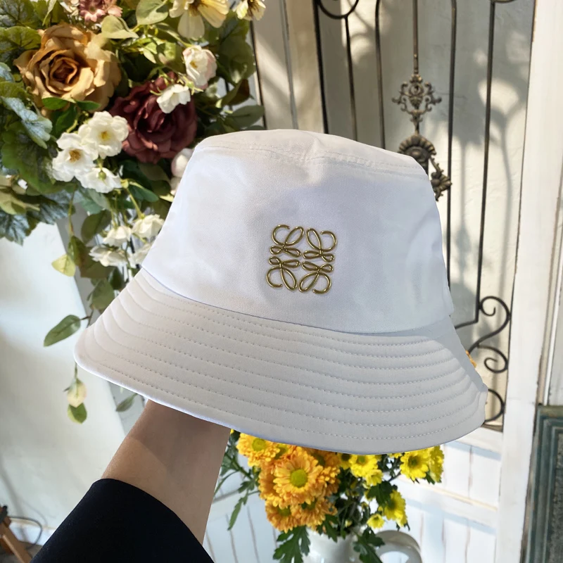 

Cotton Bucket Hats Women Summer Sunscreen Panama Hat Sunbonnet Outdoor Fisherman Hat Beach Cap Lovers' Versatile Basin Hat