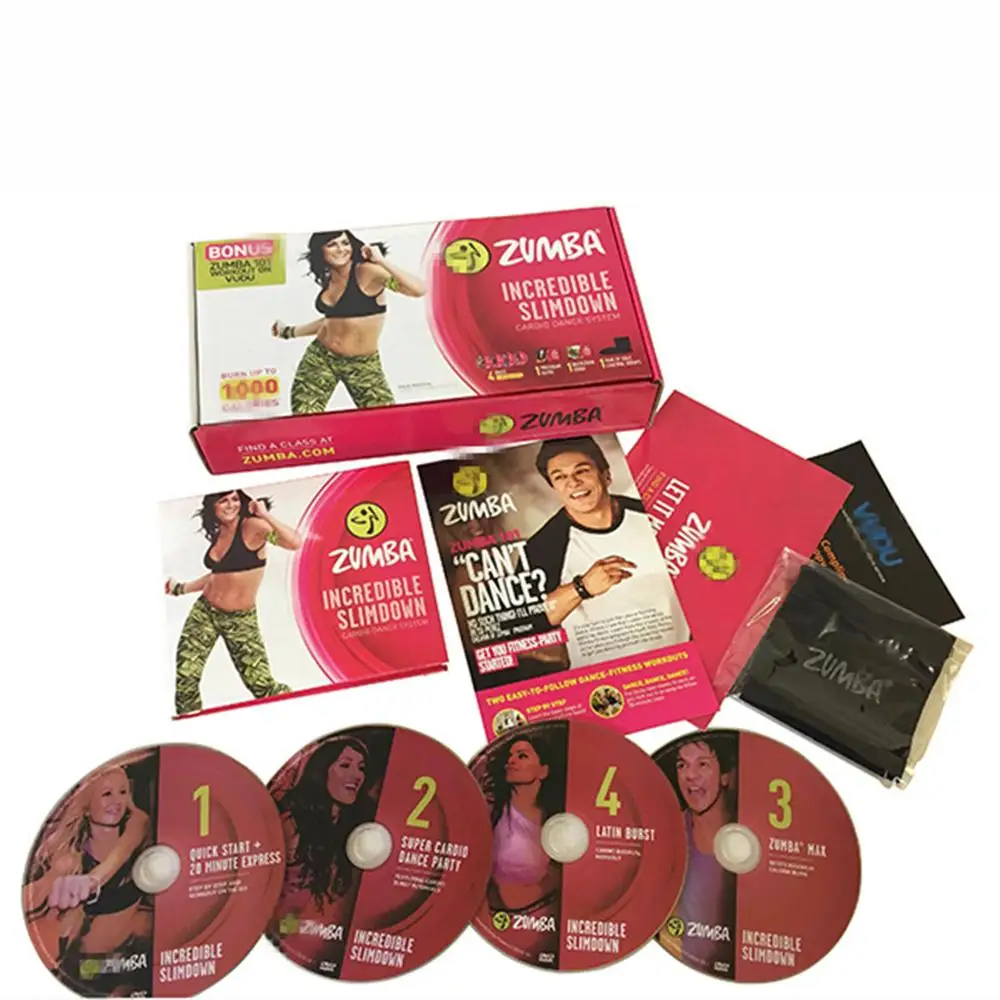 Zumba фитнес невероятная стройная DVD система тренировки танцевальные упражнения