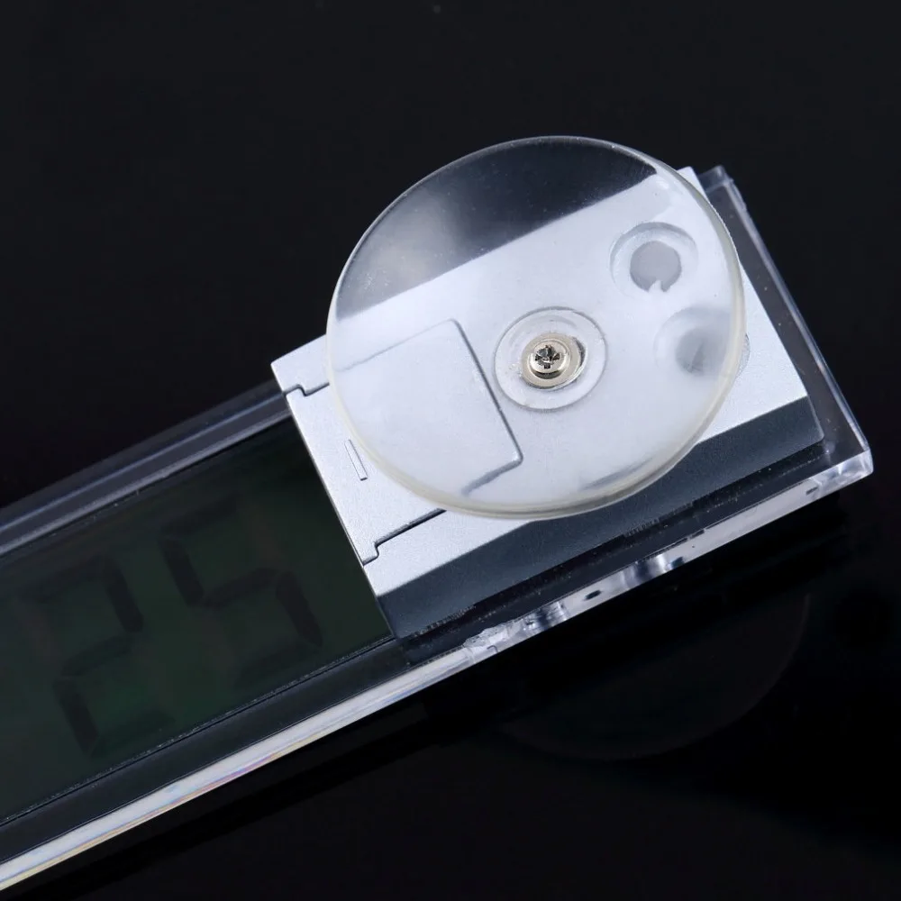 1pcs Light Weight Durable Transparent Car Electronic Clock LCD Display Digital with Sucker Newest Watch | Дом и сад