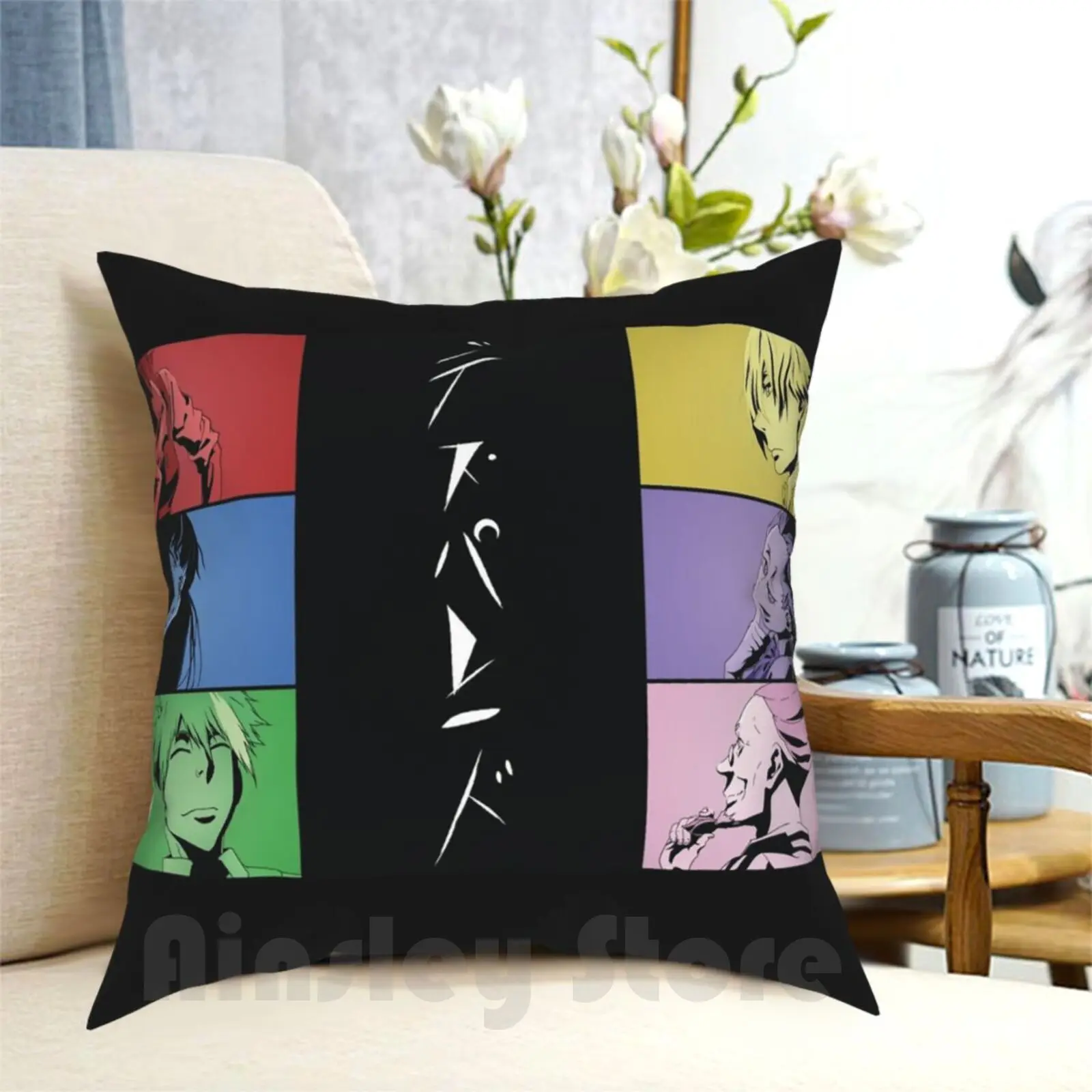 

Death Parade , Kaleidoscope Pillow Case Printed Home Soft DIY Pillow cover Death Death Parade Parade Anime Manga Color