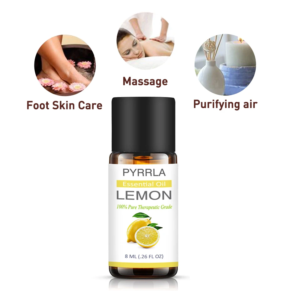 Pyrrla 8 мл оранжевые чистые эфирные масла для увлажнителя ароматерапия машина