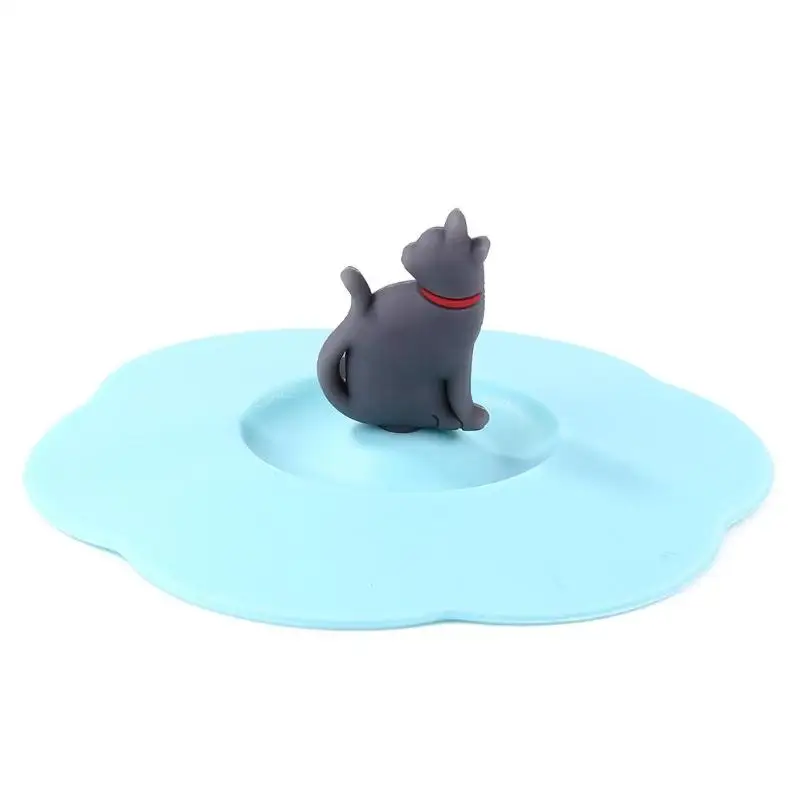 Милая крышка стакана для питьевой воды силиконовая антипылезащитная чашки