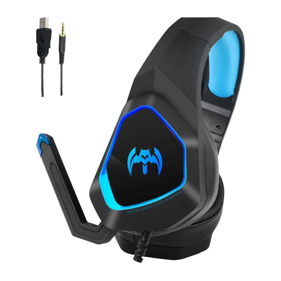 

V6 игровая гарнитура стерео объемные наушники с шумоподавлением и светильник Mic наушники с глубоким басом для PS4, Xbox, ноутбука геймера