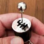 Креативный переключатель передач, аксессуары для украшения автомобиля, брелок с головкой переключения, ручной переключатель, металлический турбо брелок, автомобильный кулон, подарок, украшение