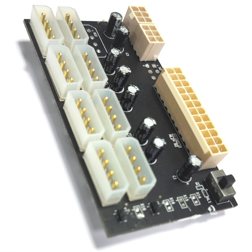 hard Disk Management XCH chia power supply cord Power Breakout Board with 4 Pin and 6 Connector 5V/12V Module |