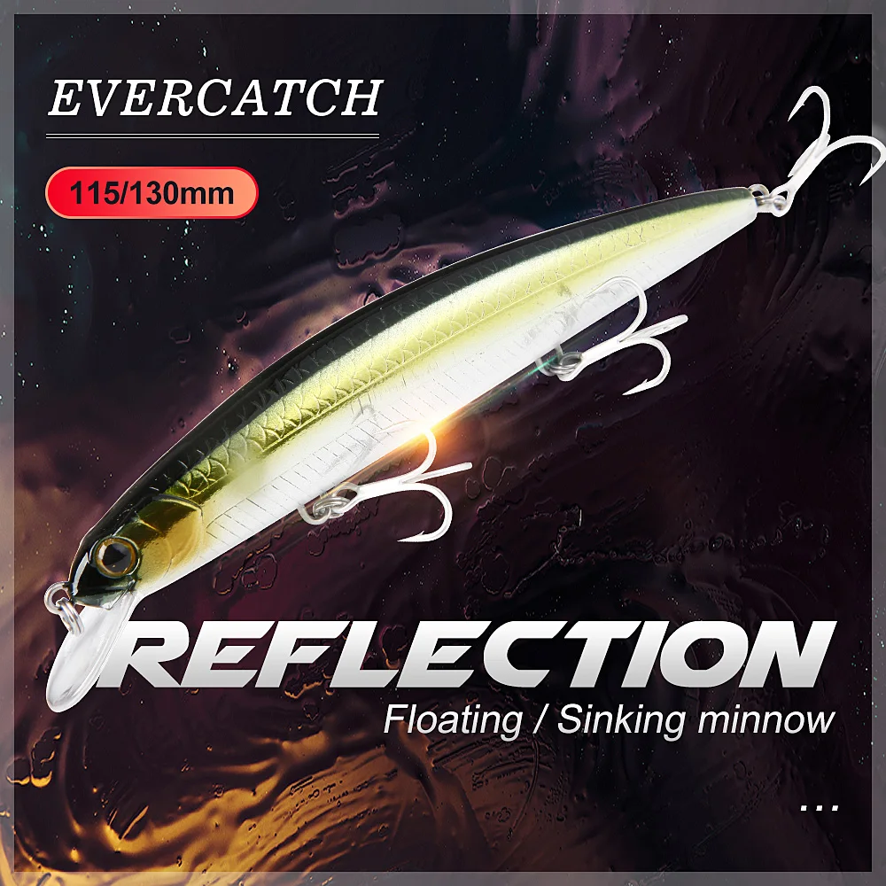 Evercatch отражение 16 5 г плавающие воблеры рыболовная приманка топвотер гольян 21