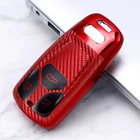 Чехол для ключа из углеродного волокна для Audi A6 A5 Q7 S4 S5 A4 B9 Q7 A4L 4m TT TTS RS 8S 2016 2017 2018, аксессуары, автомобильная защита