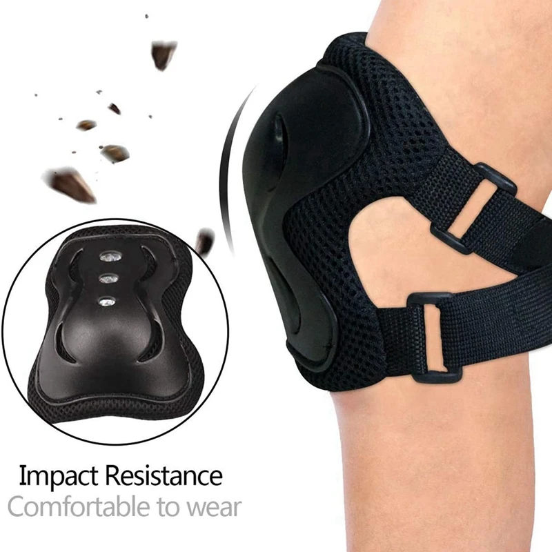 Наколенники налокотники комплект защитного снаряжения для роликов велоспорта