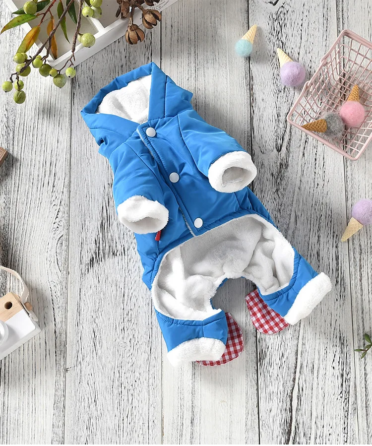 Озорной кот одежда для собак четыре фута толстая хлопковая Стеганая пуховая