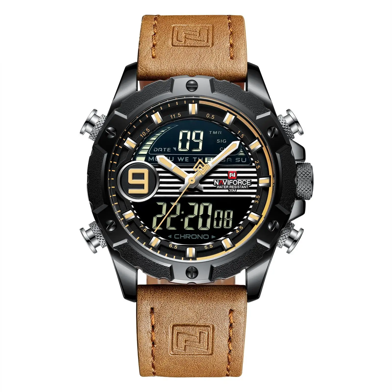 

2021 Student Sports Watch New Concept Belt Watch Casual Sports Men's Watch Waterproof Quartz Watch Dual Movement Electronic Watc
