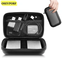external storage hard case hdd ssd bag for 2 5 hard drive power bank usb cable charger powerbank earphone headphones cases black