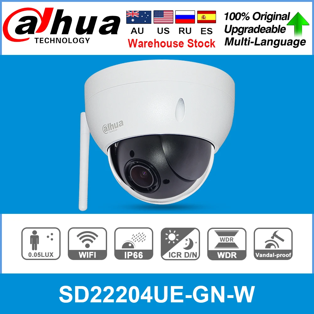 Сетевой видеорегистратор Dahua оригинальный SD22204UE GN W 2MP 4X зум камеры PTZ H.265 WDR