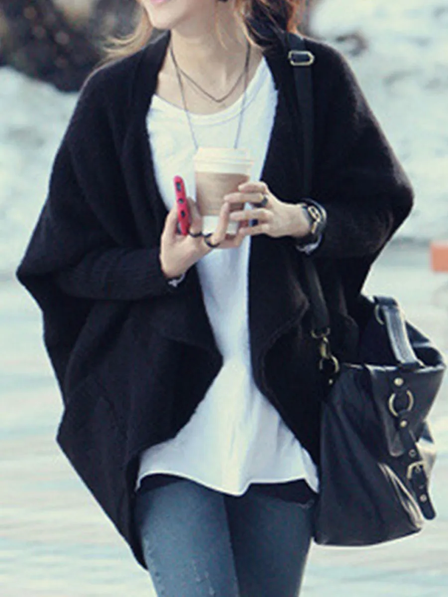 Корейские женские свитера повседневный элегантный офисный свободный кардиган