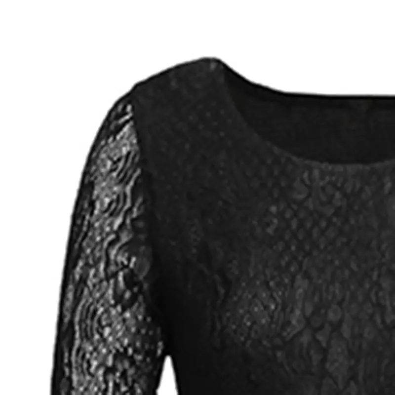 Gothic Lace Stripe Splice Large Size Oversized Elegant Evening Party Mixi Dress Retro Women Loose Robe Autumn Vestido Sukienka | Женская