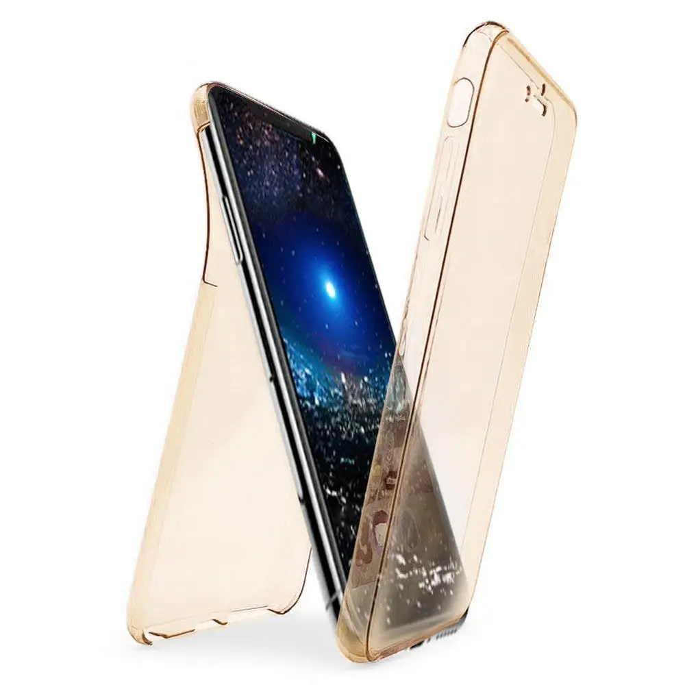 Для iPhone 7 8 Plus чехол 360 полная защита ультра тонкий ТПУ для 6 6S 5 X XS XR 11 12 Pro Max |