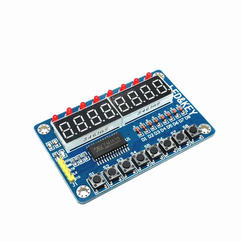 Модуль TM1638 ключевой дисплей для AVR Arduino новая 8-битная светодиодный вая