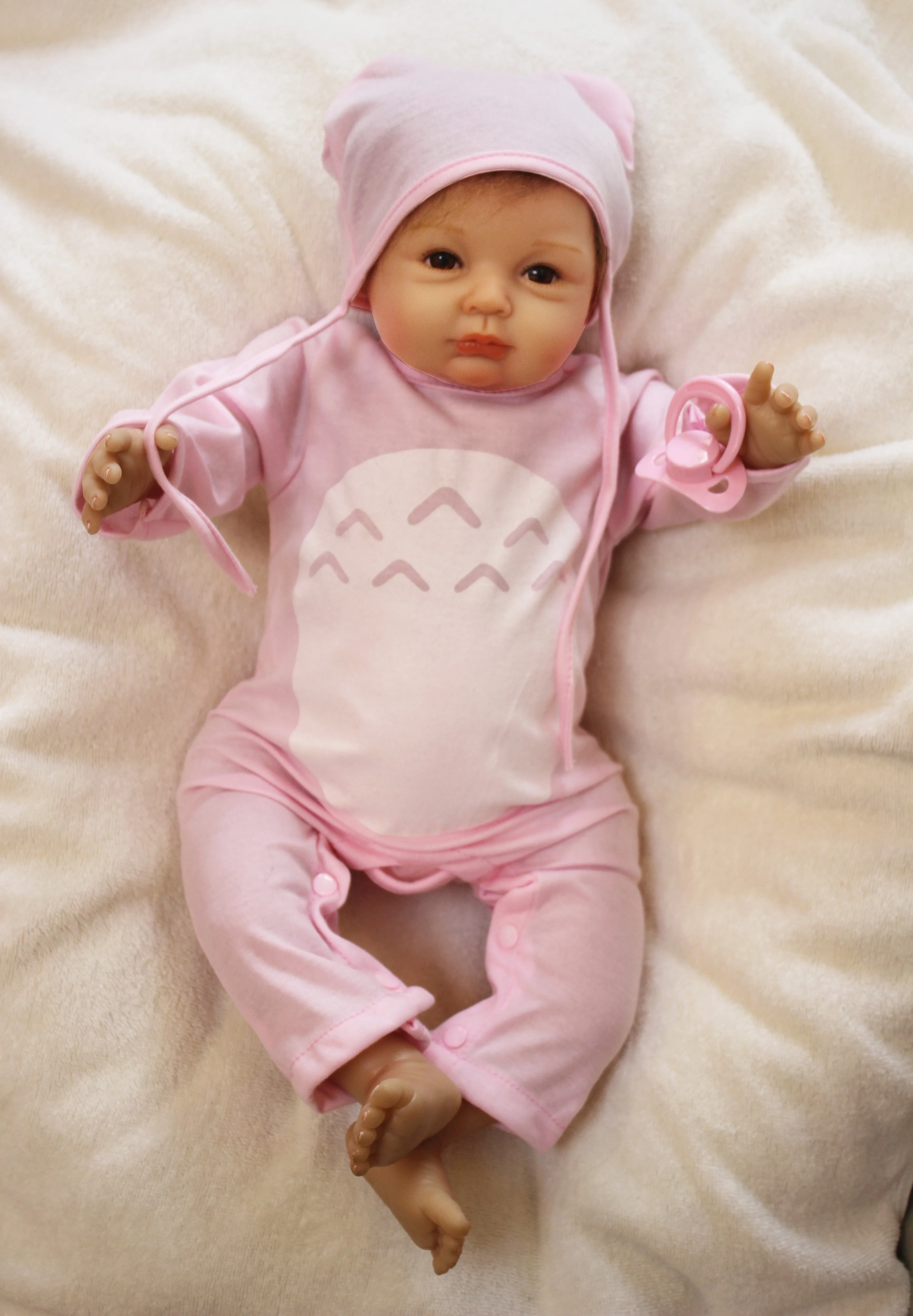 

Cute BeBe Reborn Doll PP Cotton Body 55cm Silicone Reborn Baby Dolls Lifelike Newborn Baby Gift Juguetes Babies Toys