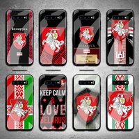 belarus flag phone case tempered glass for samsung s20 plus s7 s8 s9 s10 note 8 9 10 plus
