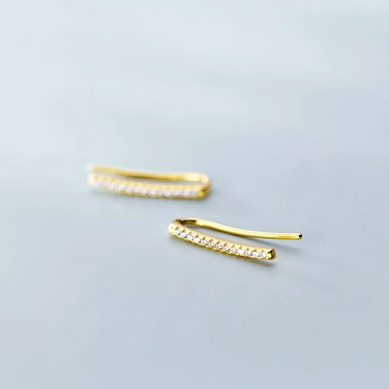 Женские серьги-гвоздики из серебра 100% пробы с гладкой поверхностью | Украшения и