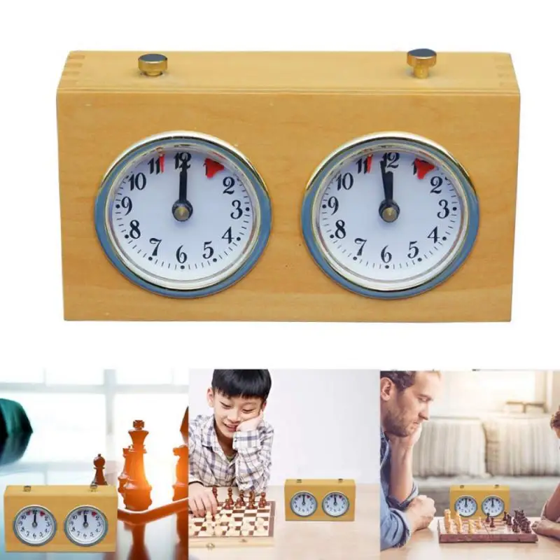 

Chess clock with counterRetro wooden chess clockMechanical chess clockChinese chess clockGo clock High good quality trustworthy