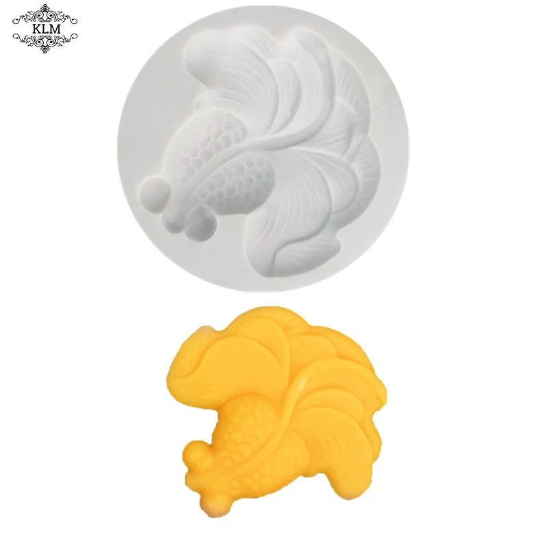 

DIY goldfish silicone mold cake tool chocolate tool cake decoration accessories kitchen baking mold epoxy resin crafts KLM