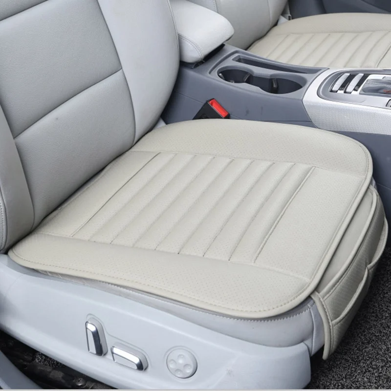 

Car Seat Cover Universal PU Leather Front Accessories Protector Four Season Covers Auto Dual-use Cushion funda asiento coche