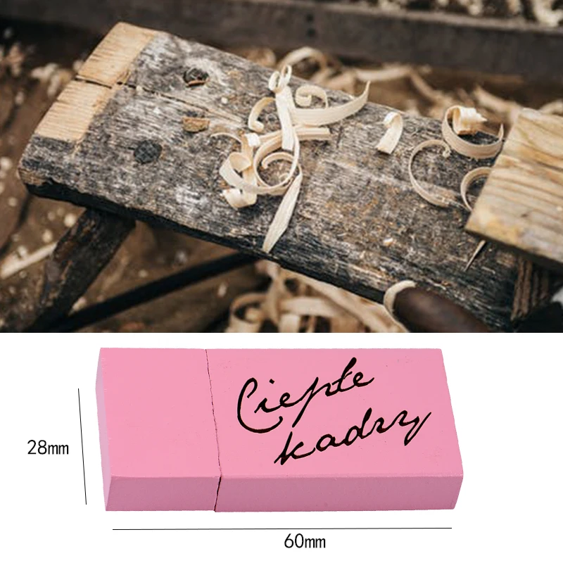 USB флеш накопитель JASTER Деревянный Цветной с логотипом на 2 0 8 64 Гб|USB