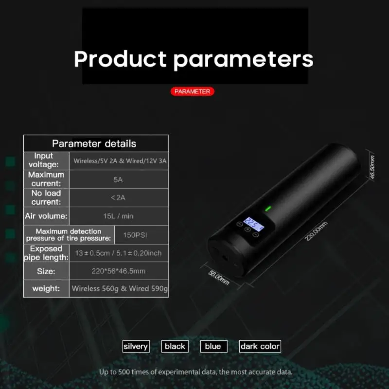 

Mini Electric Air Pump Multifunctional USB Charging Bicycle Air Pump Tire Inflator Portable Wireless 4 Switchable Pressure Units