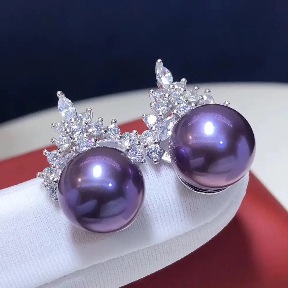 

Серьги-гвоздики женские из серебра 1102 пробы с натуральным жемчугом 9-10 мм
