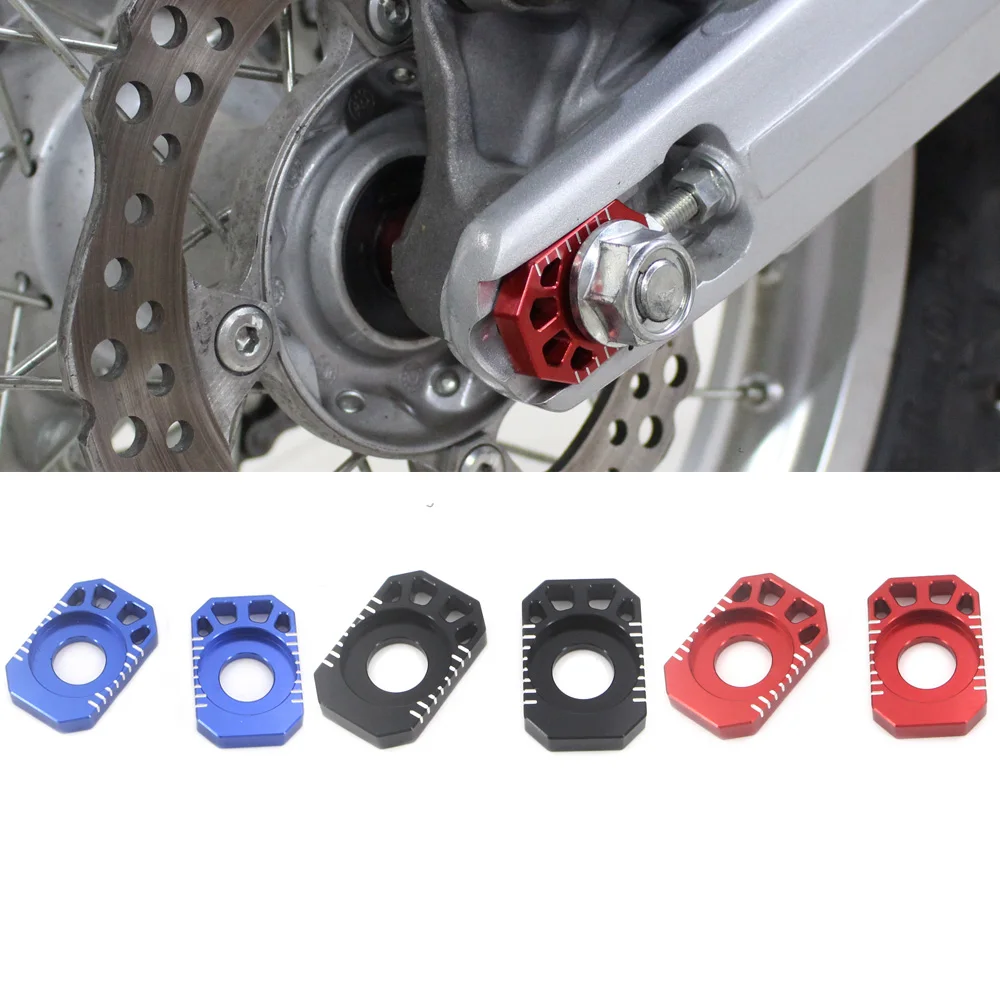 

Подходит для KLX250/S/SF/D-Tracker X CNC 2008-2019 Регулировка задней оси цепи слайдер для пересеченного мотоцикла