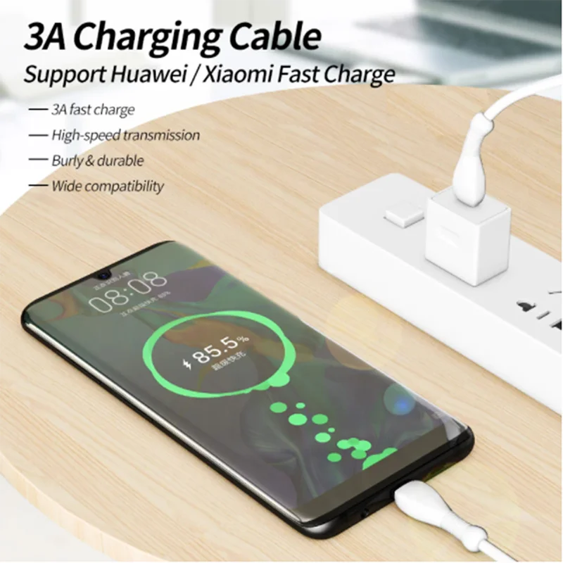 

UGI PD Cable 18W 3A Fast Quick Charging Cable Data Cable Type C USB C Cable Soft Tpe For Samsung Oneplus Xiaomi HTC Pixel Huawei