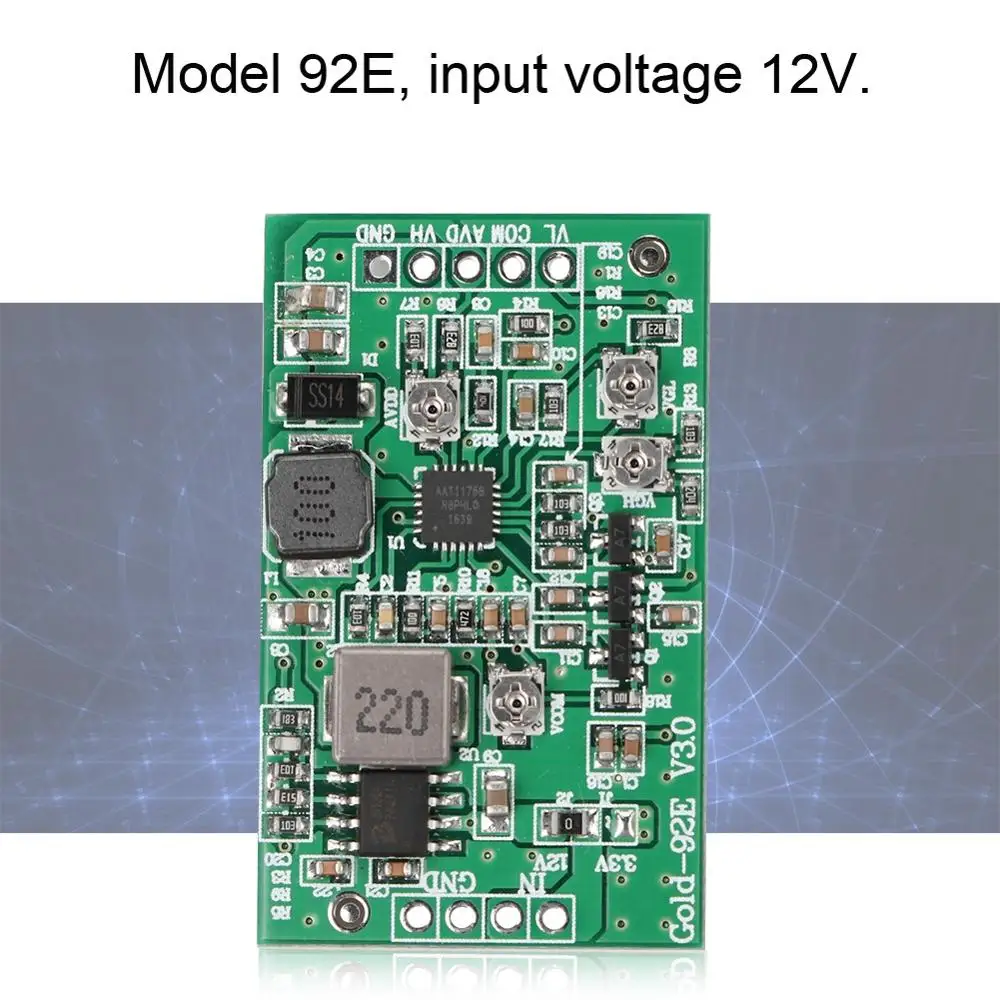 Повышающий Модуль платы lcd TCON плата VGL VGH VCOM AVDD 4 регулируемая Gold-92E