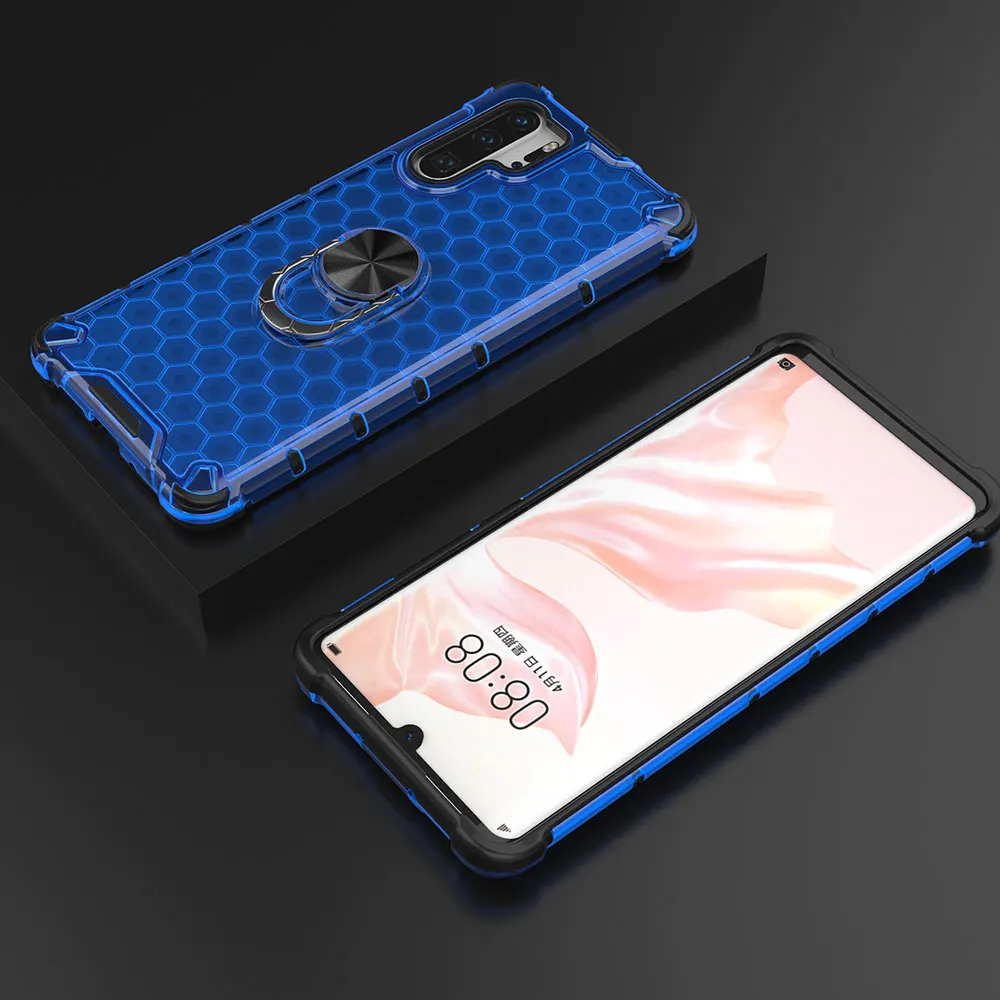 Сотовый бронированный противоударный чехол с кольцом держателем для Xiaomi Mi 10 Mi10 A3