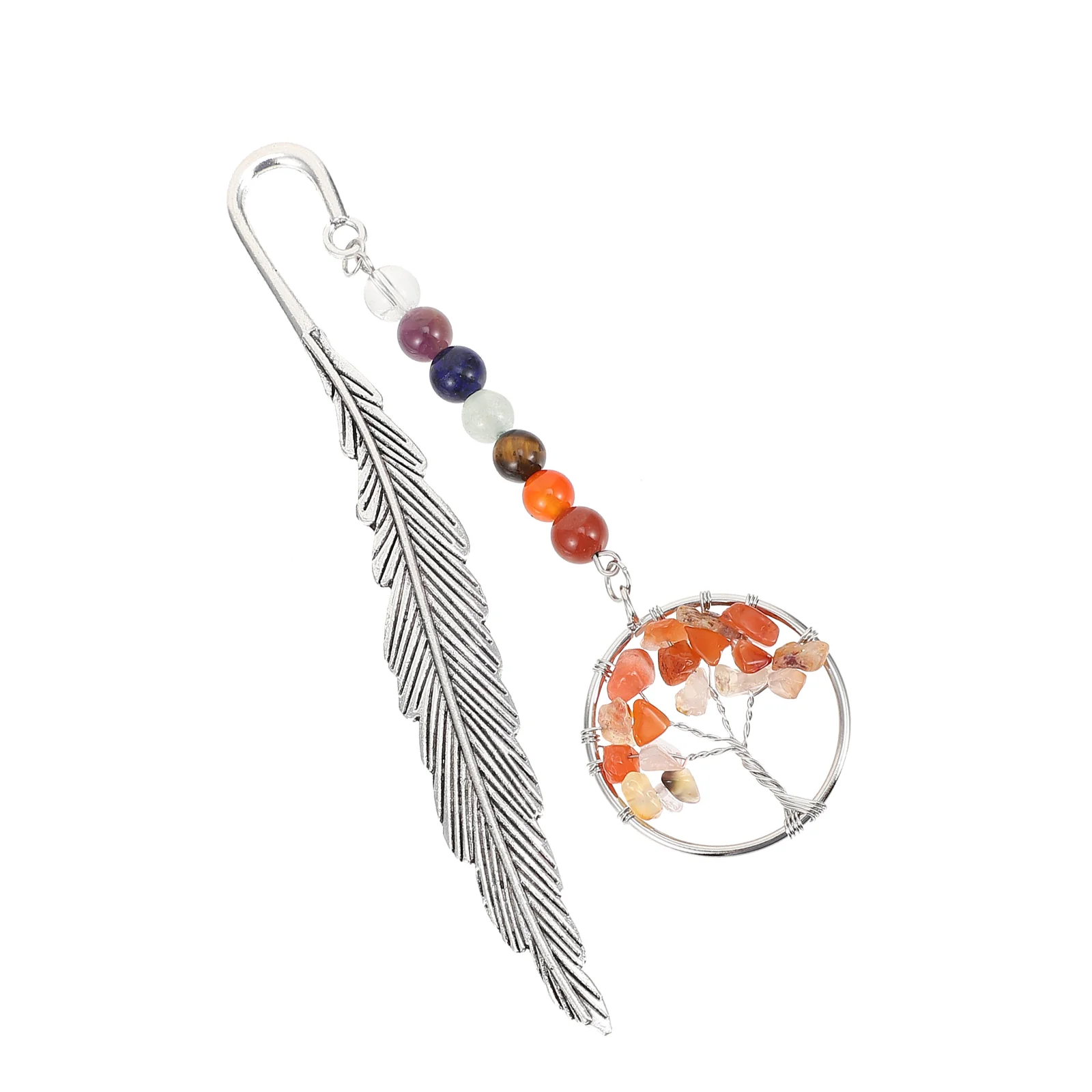 

1pc Colorful Natural Stone Car Inside Pendant Life Tree Pendant for Home Wall